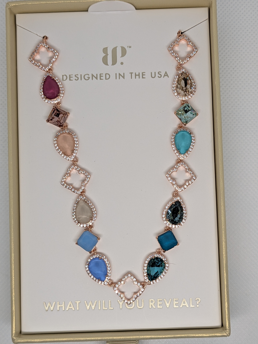 Jewel Candy Necklace - Holiday Ed - NK80338 - Sparkling Jewel Drop - Harvest
